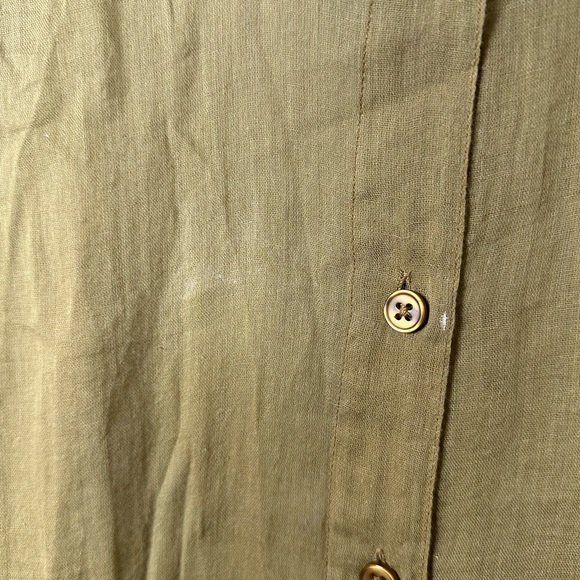 Mes Demoiselles Cotton Oversized Sheer Shirt – Olive Size 1 , FR 38/40 US 10 - Picture 7 of 9